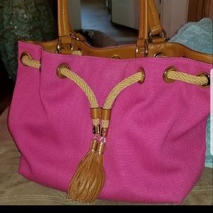 Michael Kors Marina Gathered canvas tote